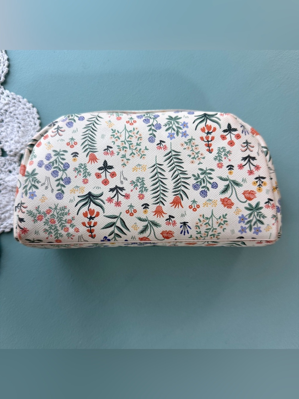 Rifle Paper Co Bag Cosmetic Pouch Menagerie Garden Floral Print - Picture 2 of 10